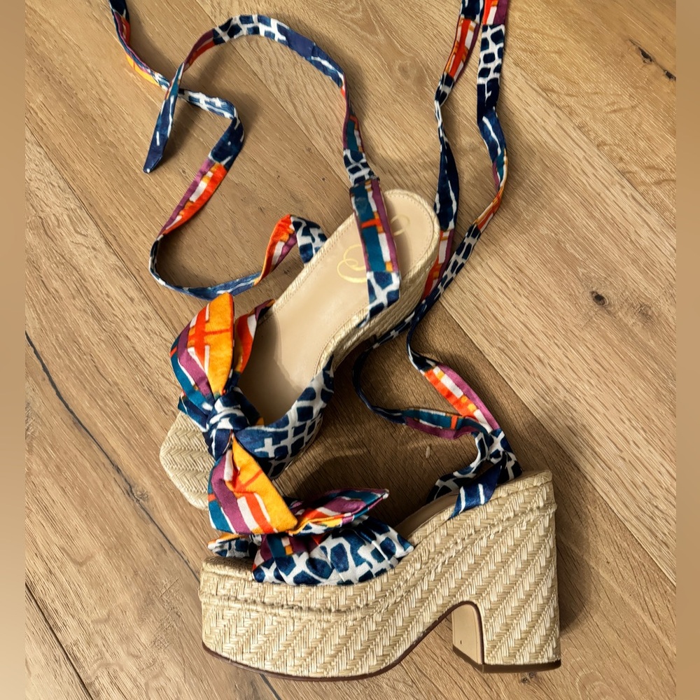 Sam Edelman Rattan Platform Sandal
